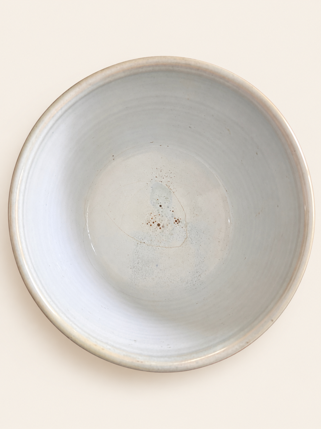 Studio pottery ombre glazed ceramic bowl